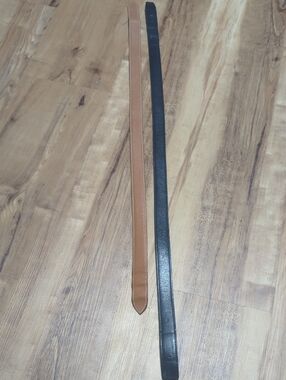 Hermes Black and Tan Leather Belts